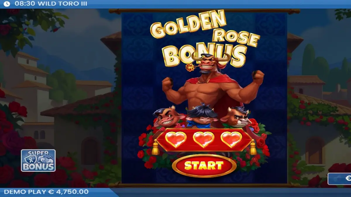 Tampilan antarmuka game Wild Toro 3 pada perangkat seluler